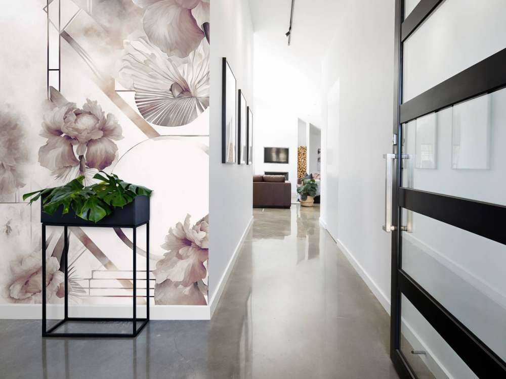 Aquarellgeometrie Braun