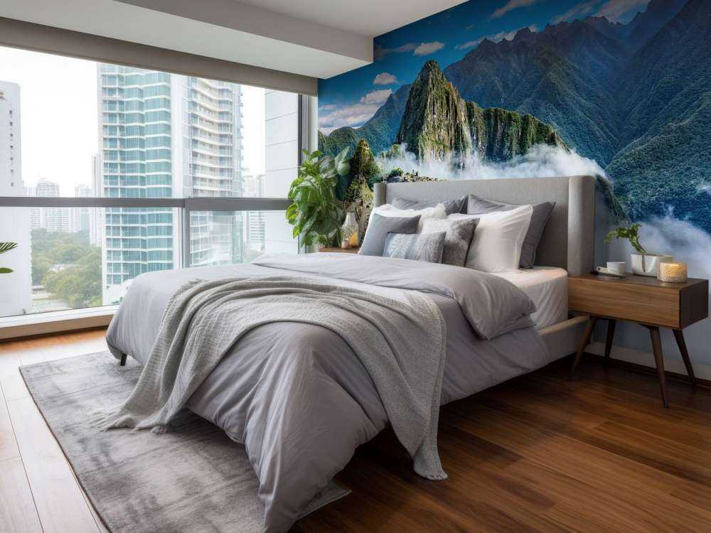 Machu Picchu im Nebel