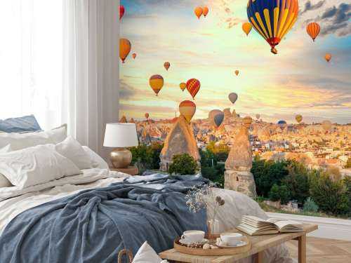 Schöne Heißluftballons
