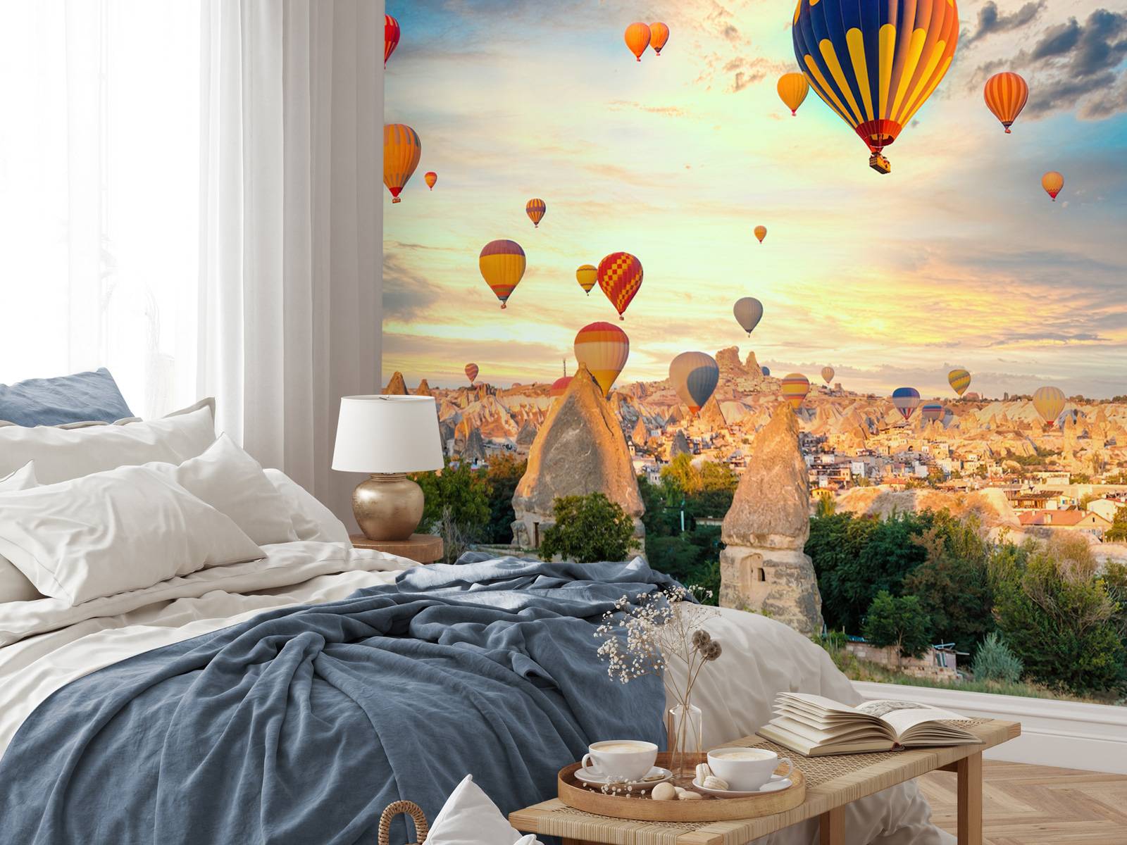 Schöne Heißluftballons