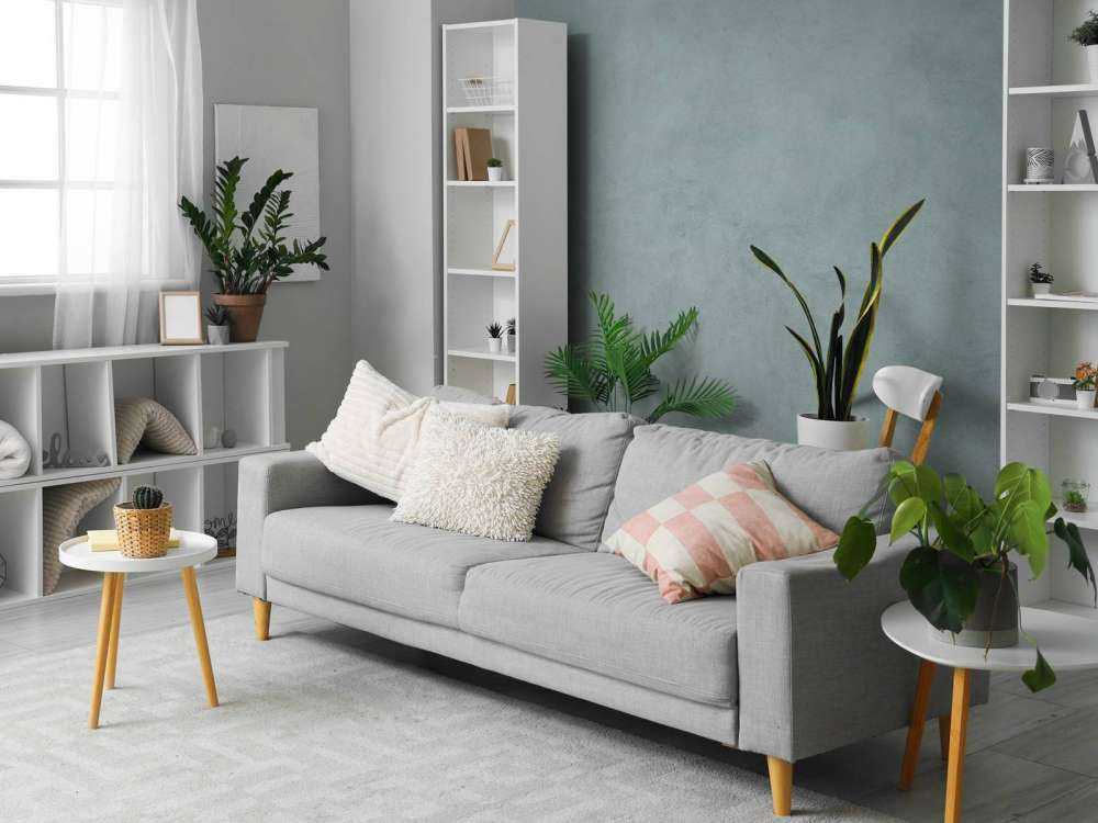 Beton mit Grüntönen