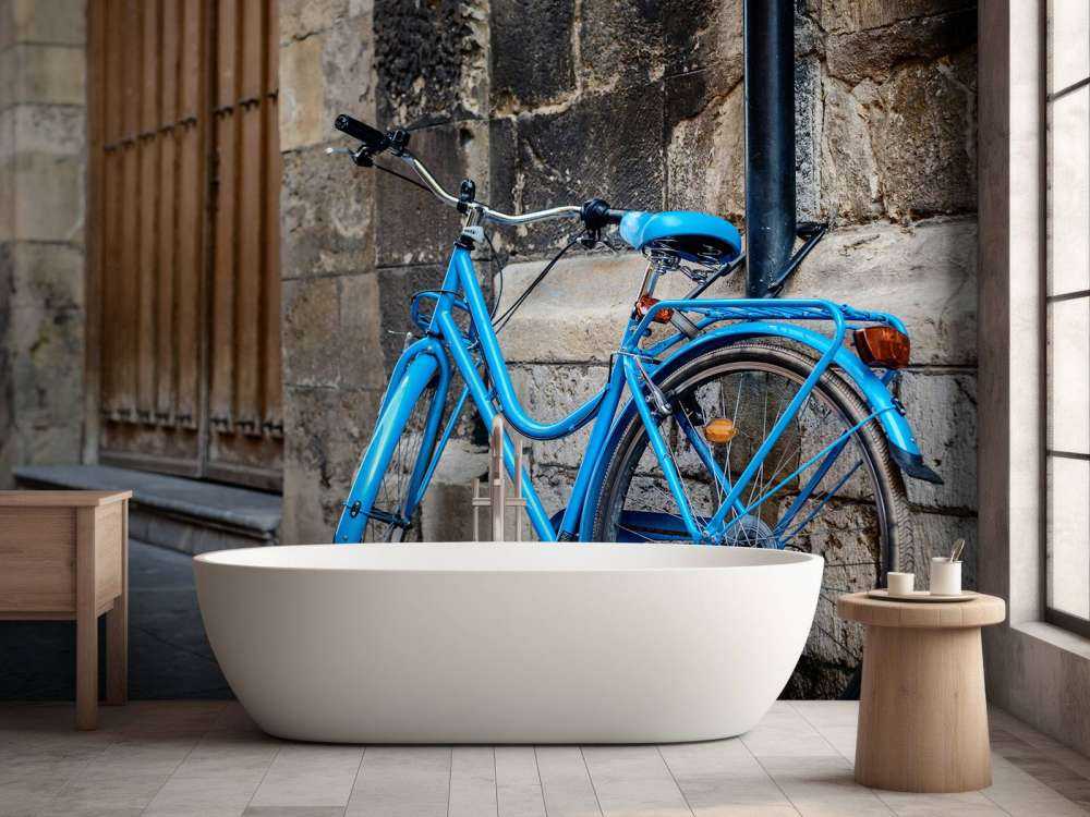 Blaues Fahrrad