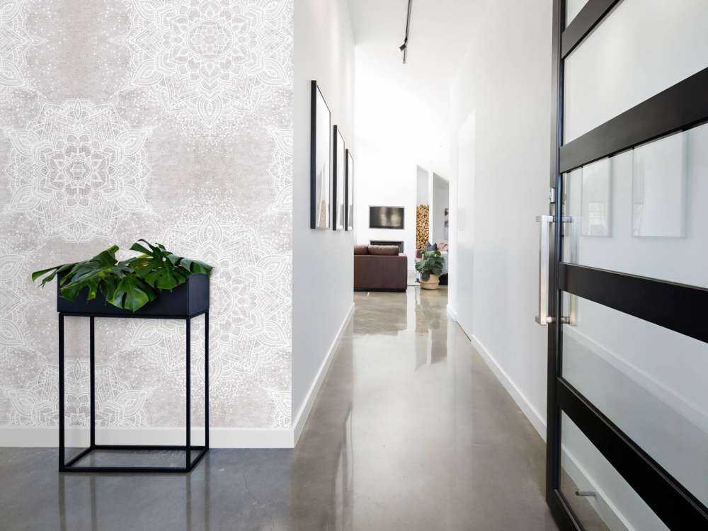 Ibiza vintage mandala_neutrales Grau