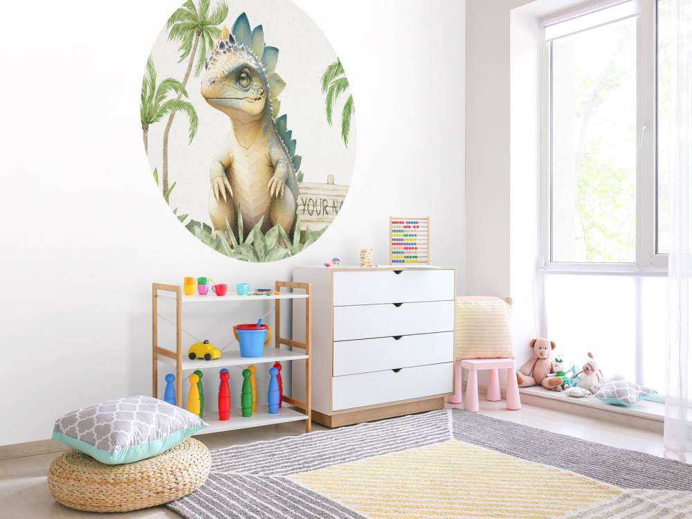 Baby-Stegosaurus im Dschungel