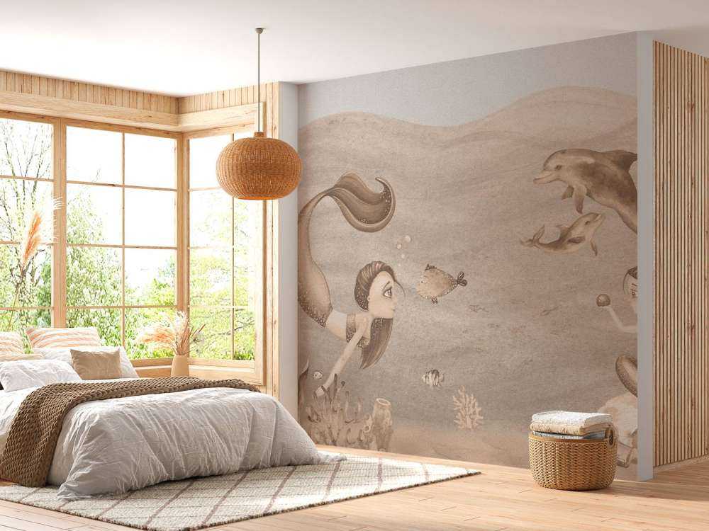 Meerjungfrauenwelt in Taupe