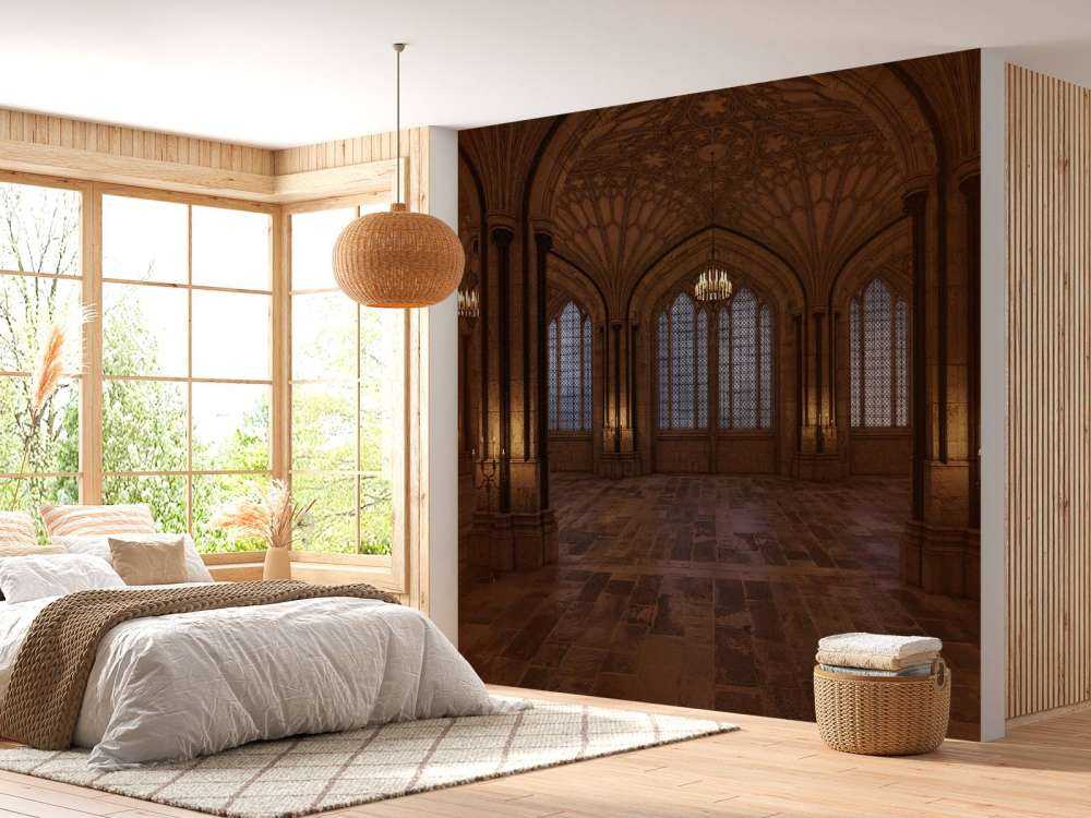 3D-Schloss-Korridor