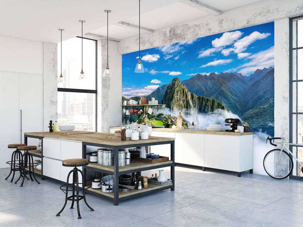 Machu Picchu im Nebel