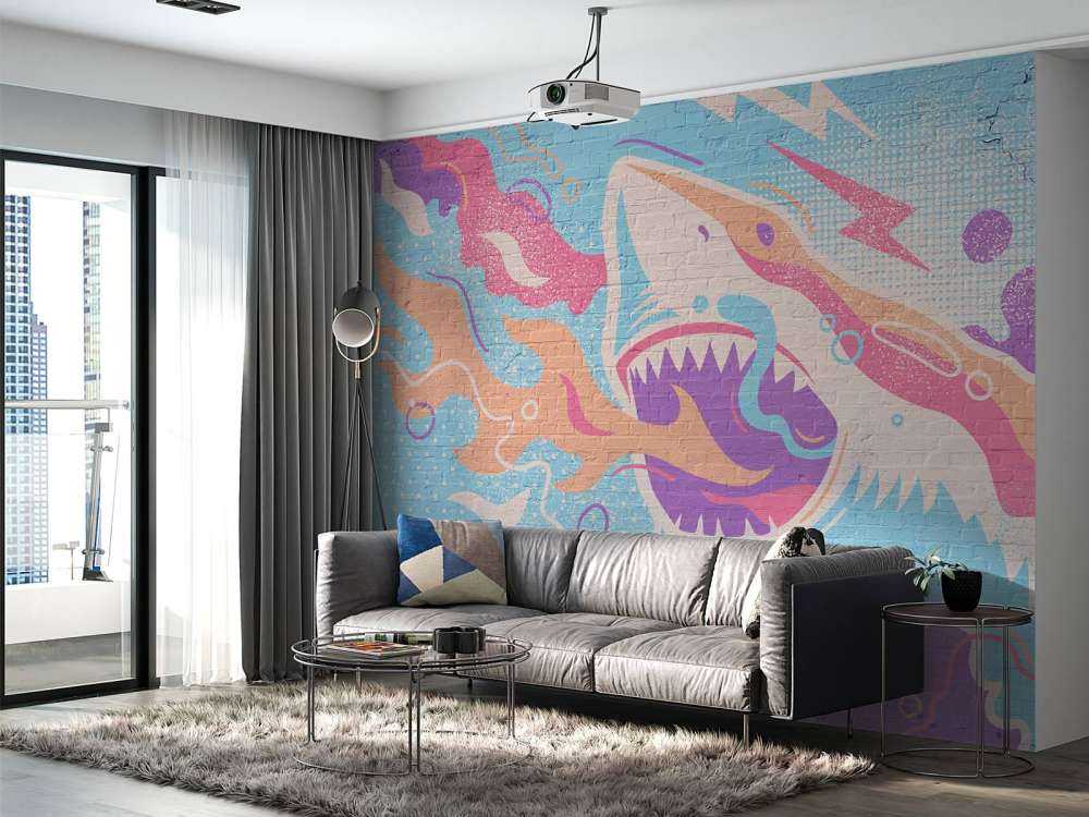 Graffiti mit Hai