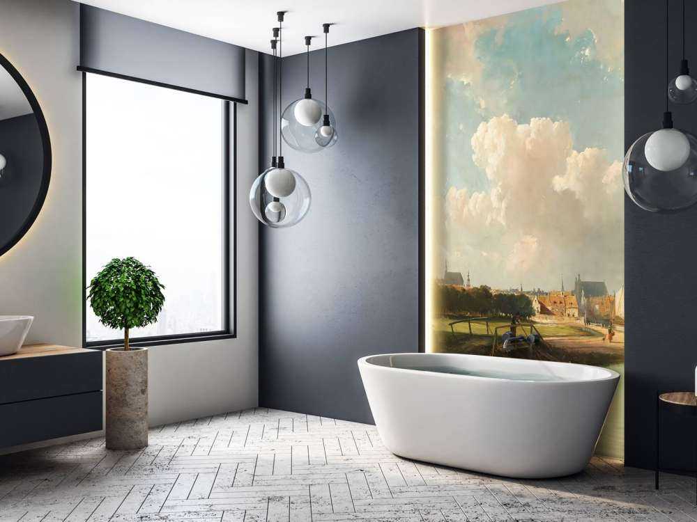 Blick auf Den Haag vom Delfter Kanal aus dem 17. Jahrhundert