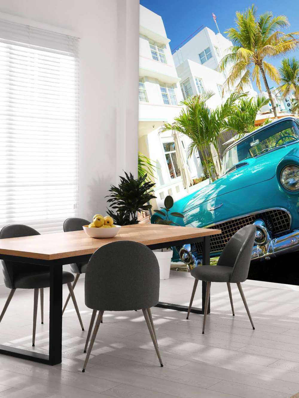 Blauer Oldtimer