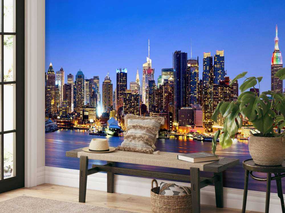 New York Manhattan Skyline auf Fototapete