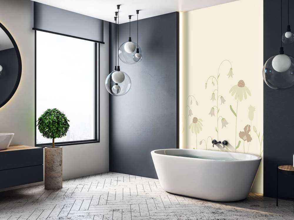 Blumenfeld hoch Sand mit altrosa