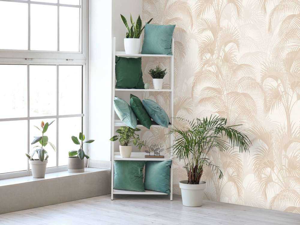Tropische Palmen im Vintage-Stil - Sand