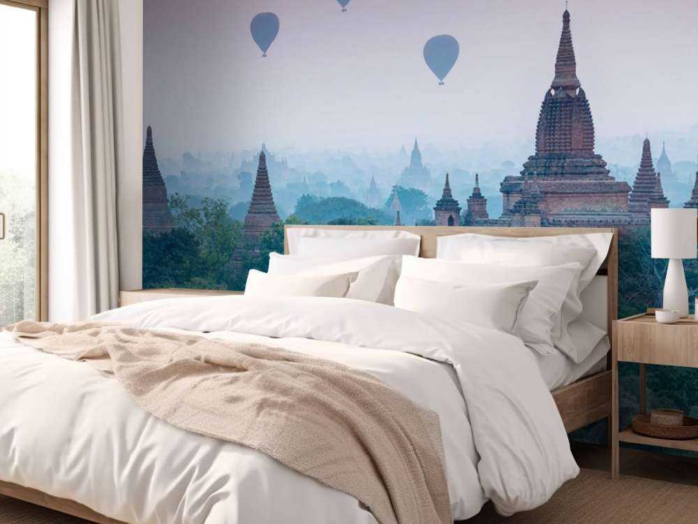 Tempel und Heißluftballons