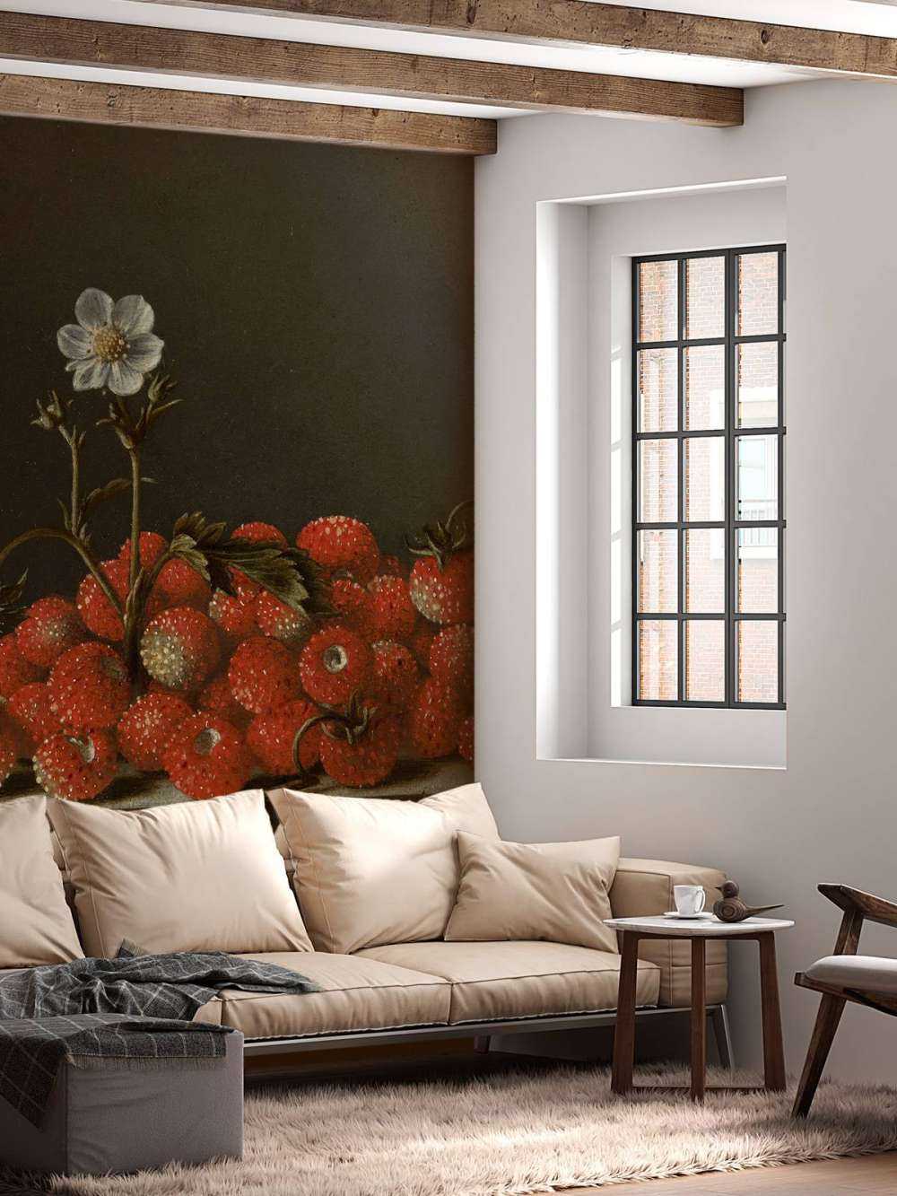 Stilleben mit Walderdbeeren