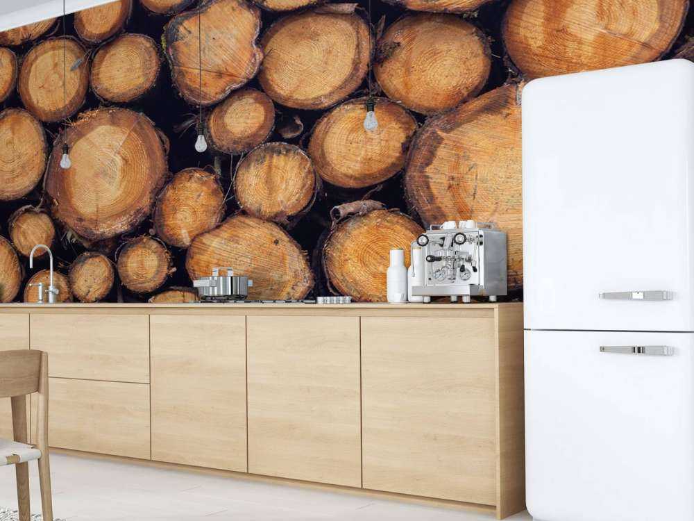 Gehacktes Holz