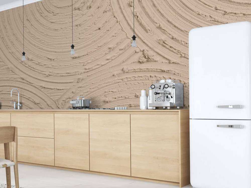 Zen Kreise grobe Struktur in taupe