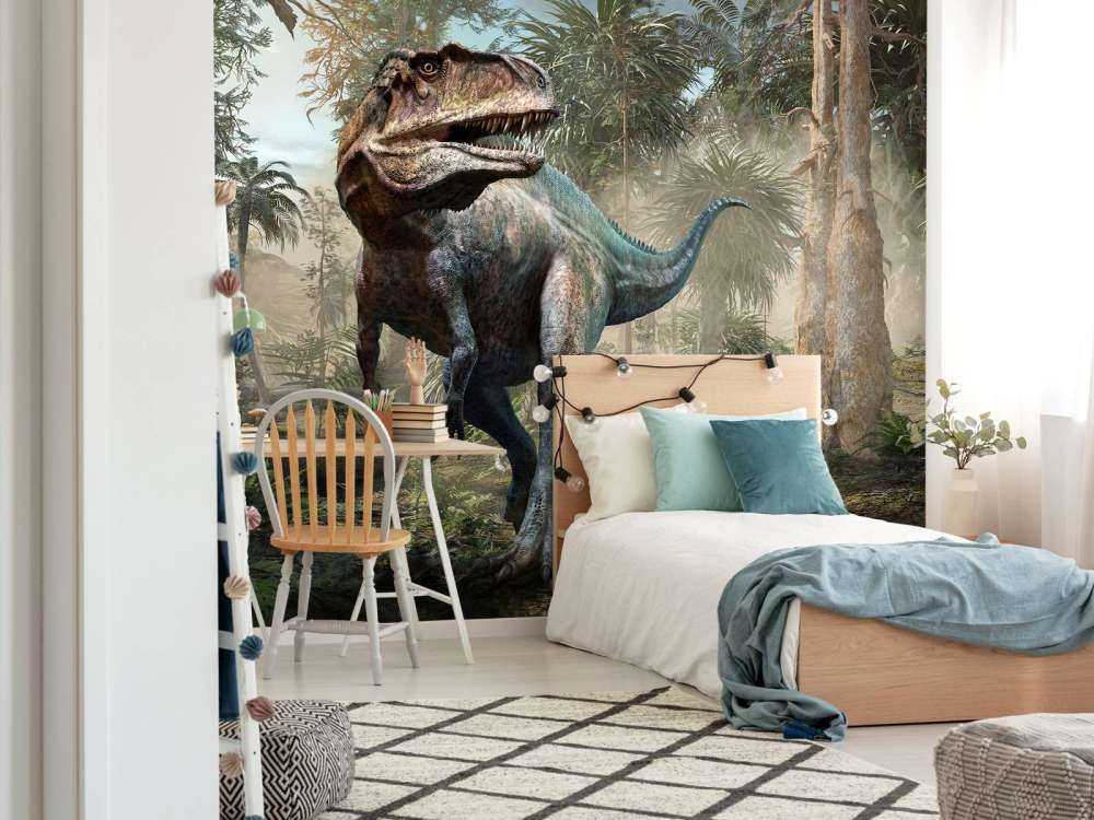 Acrocanthosaurus in den Wäldern