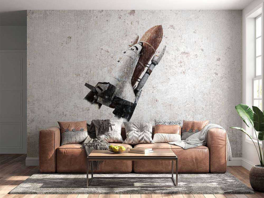 Spaceshuttle auf Beton