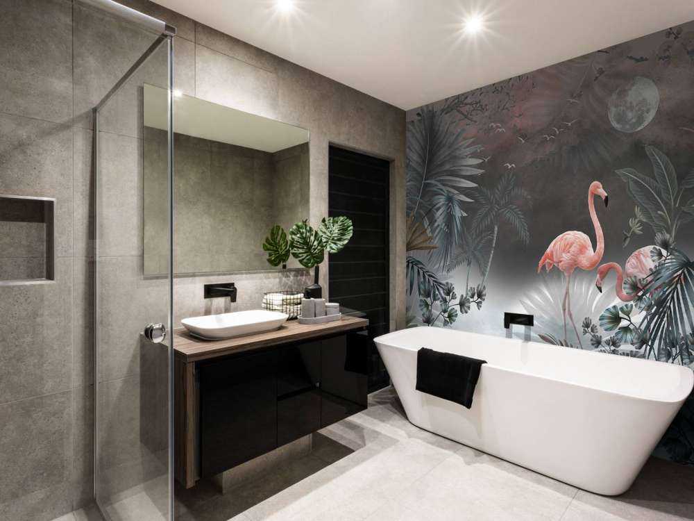 Flamingos bei Nacht