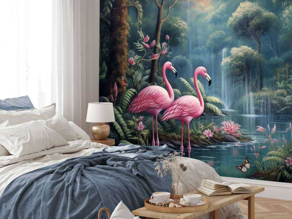 Dämmerndes Flamingo Eden