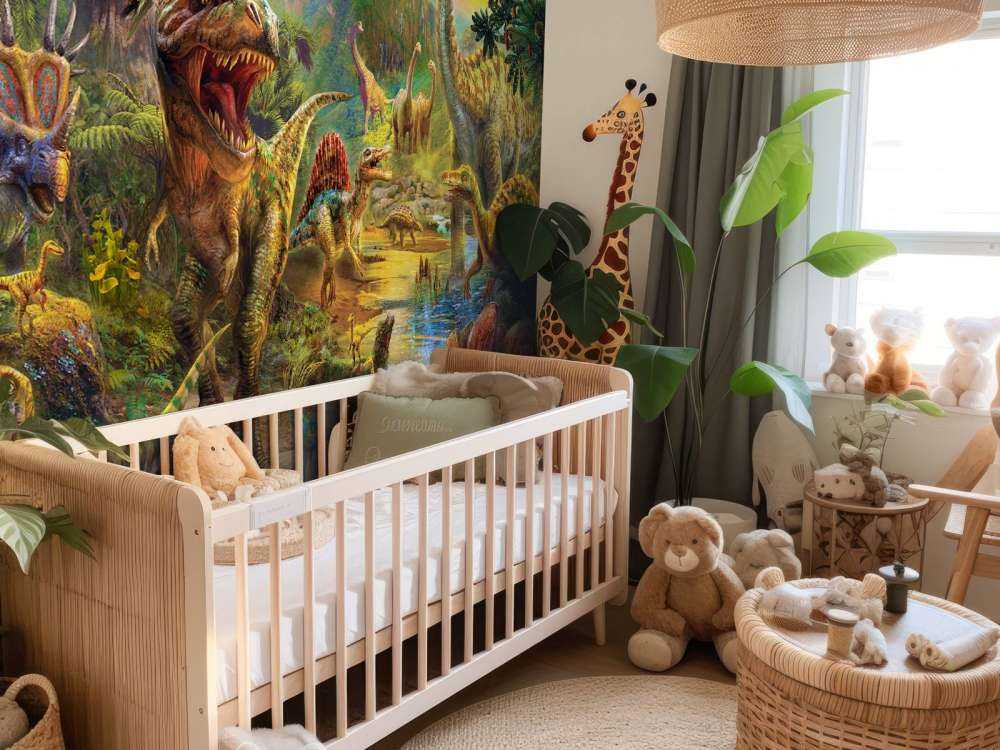 Landscape of dinosaurs