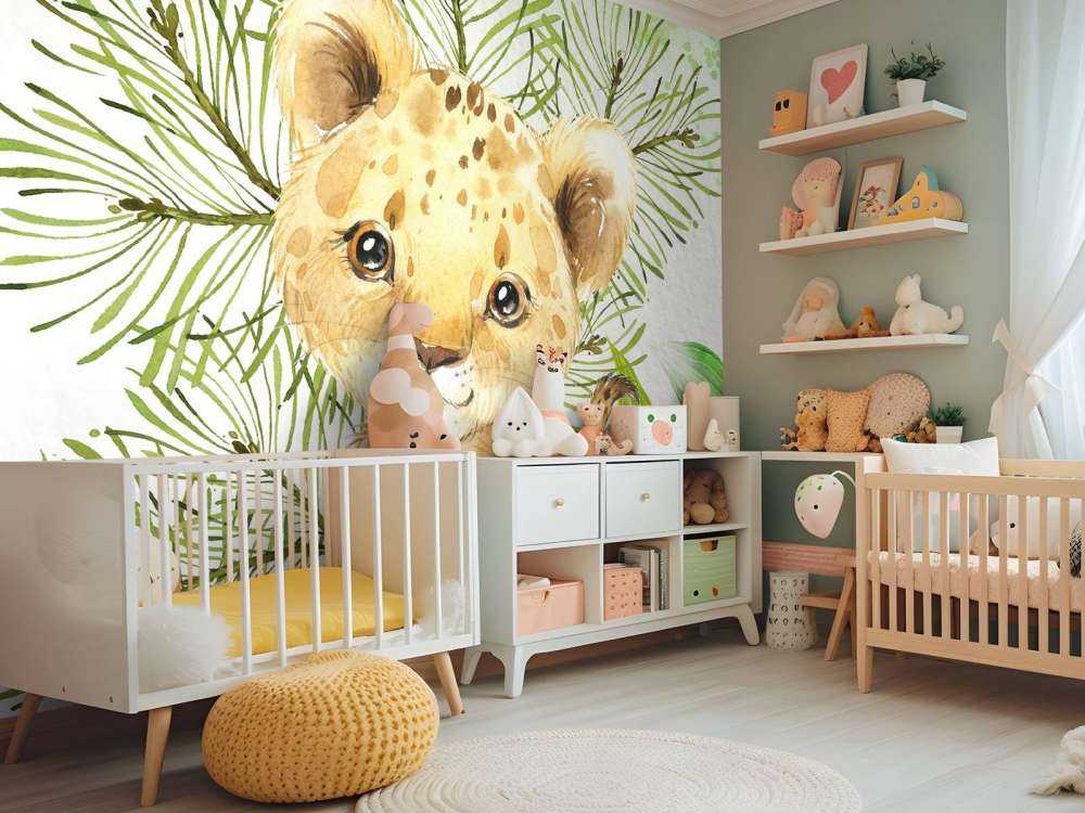Savannen-Löwenbaby