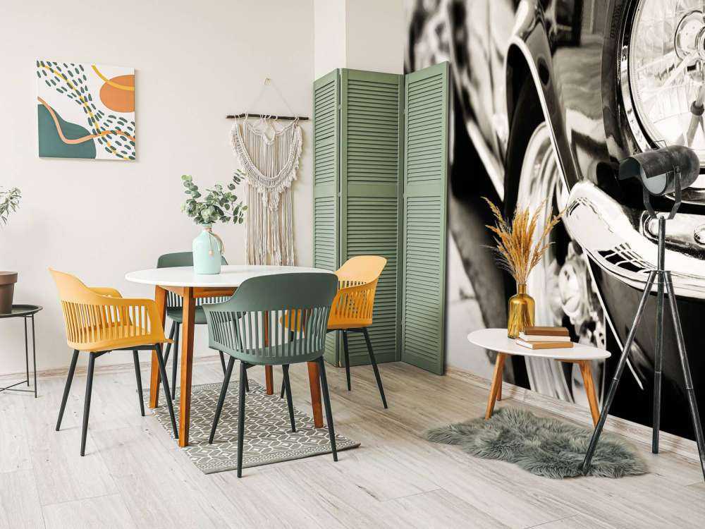 Oldtimer in einer Reihe