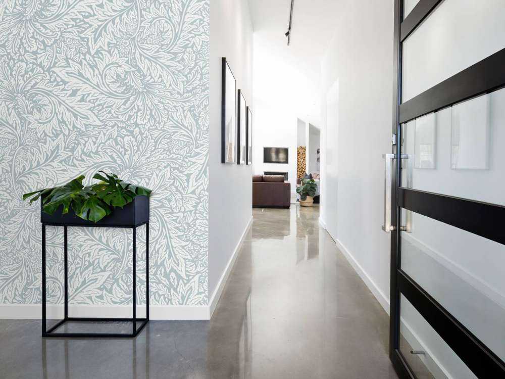 Morris Florals & Leaves - puderblau