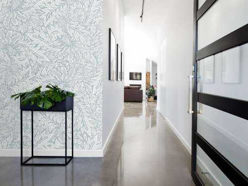Morris Florals & Leaves - puderblau