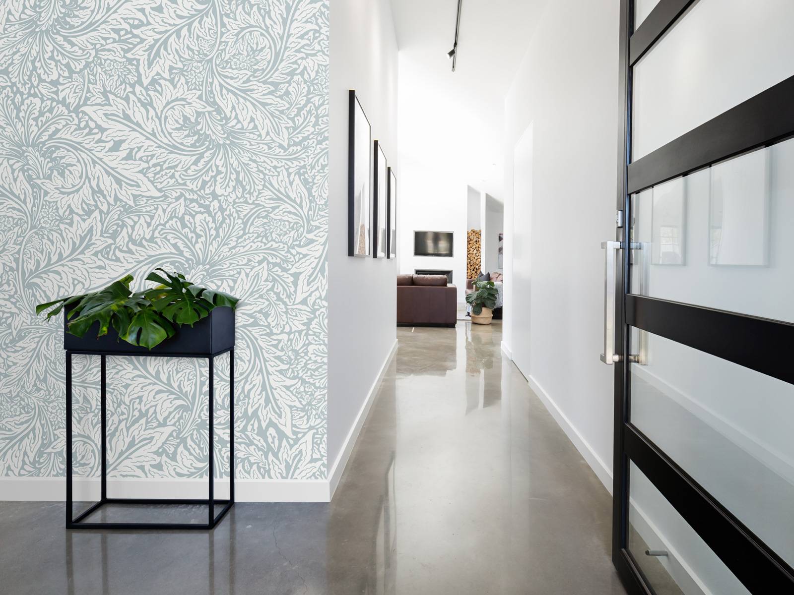 Morris Florals & Leaves - puderblau