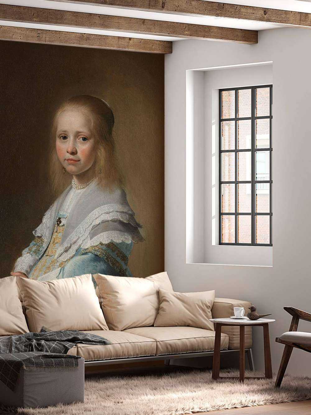 Portrait eines Mädchens im Blau