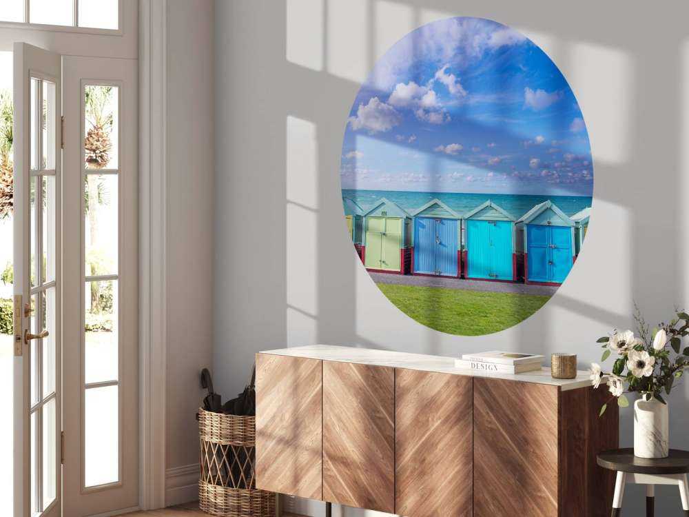 Bunte Strandhäuser