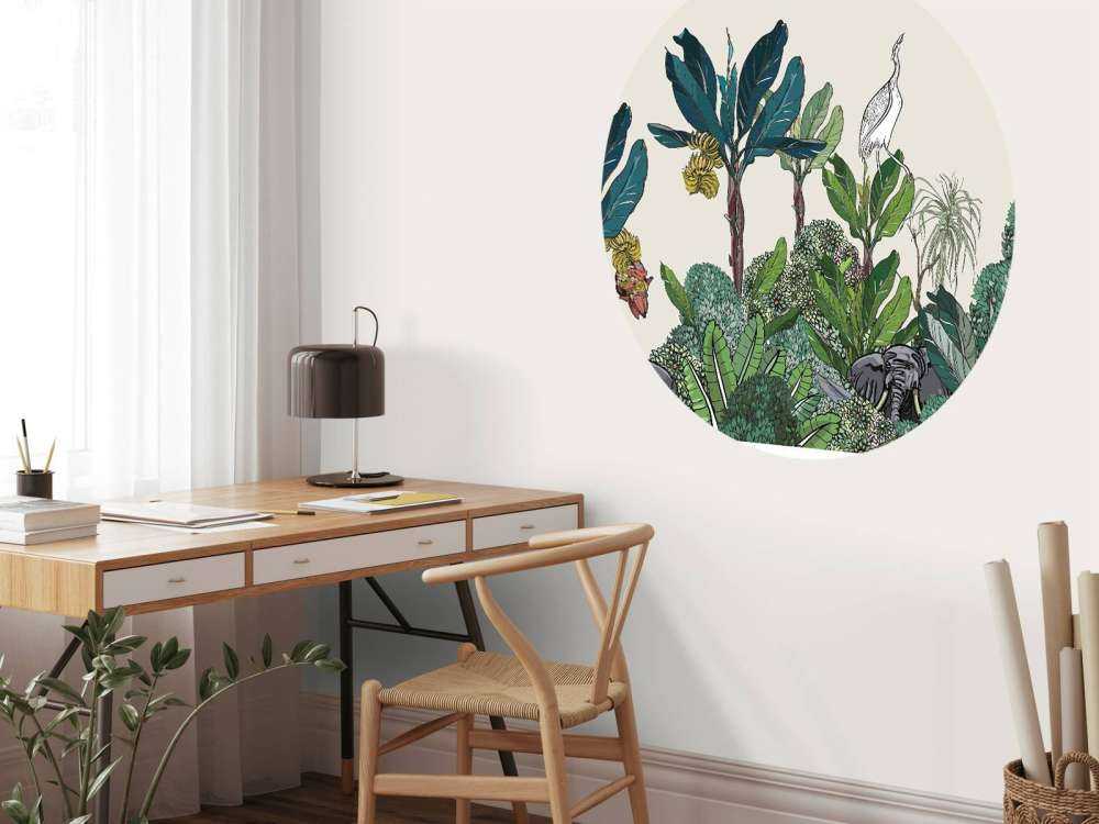 Dschungelpanorama mit Tieren