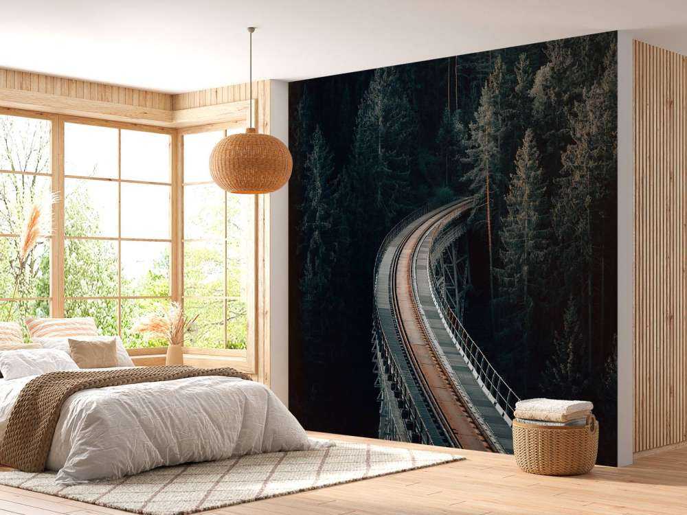 Eine alte verlassene Eisenbahn