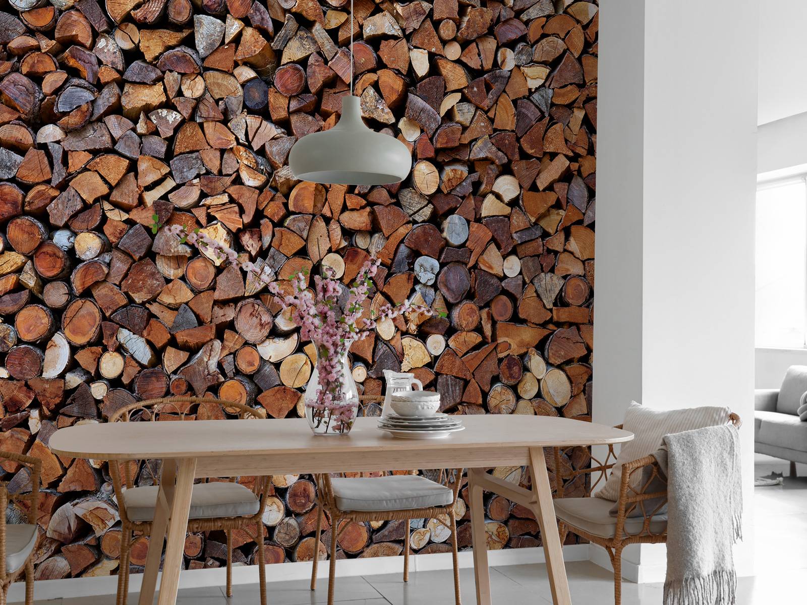 Gestapeltes Holz