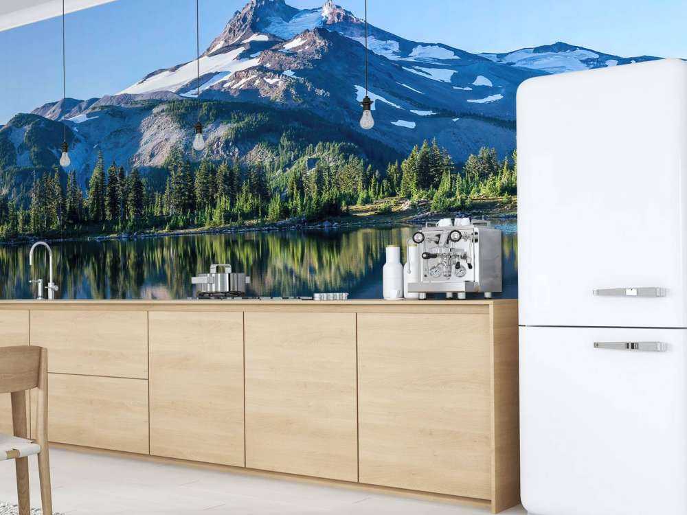 Fototapete Berge von Schnee