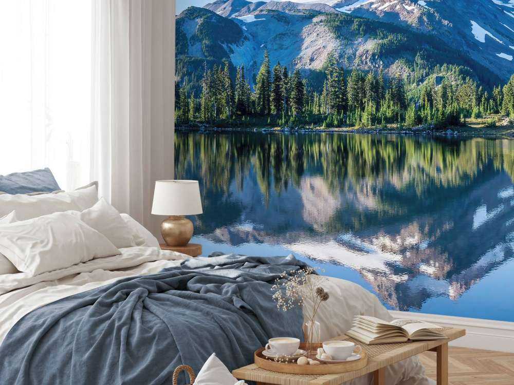 Fototapete Berge von Schnee