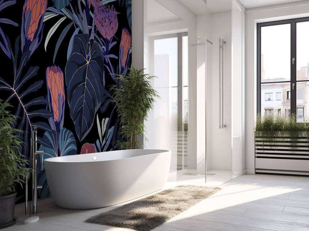 Muster mit tropischen Pflanzen