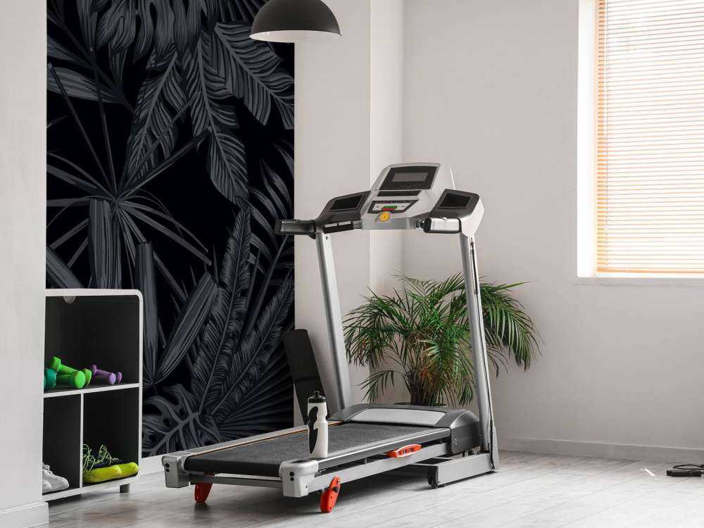 Tropische schwarze Blätter