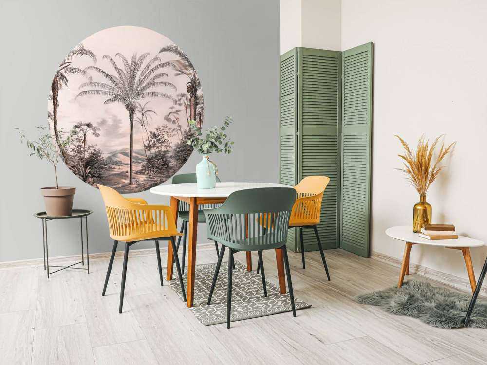 Romantische Tropen Schwarz