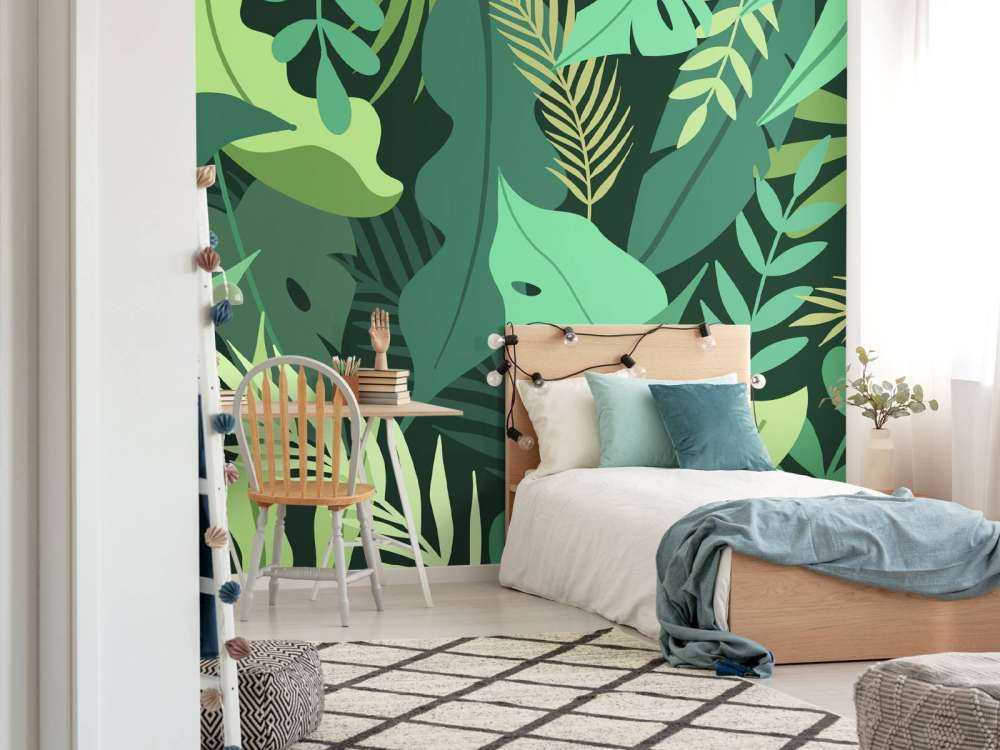 Pflanzen und Blätter