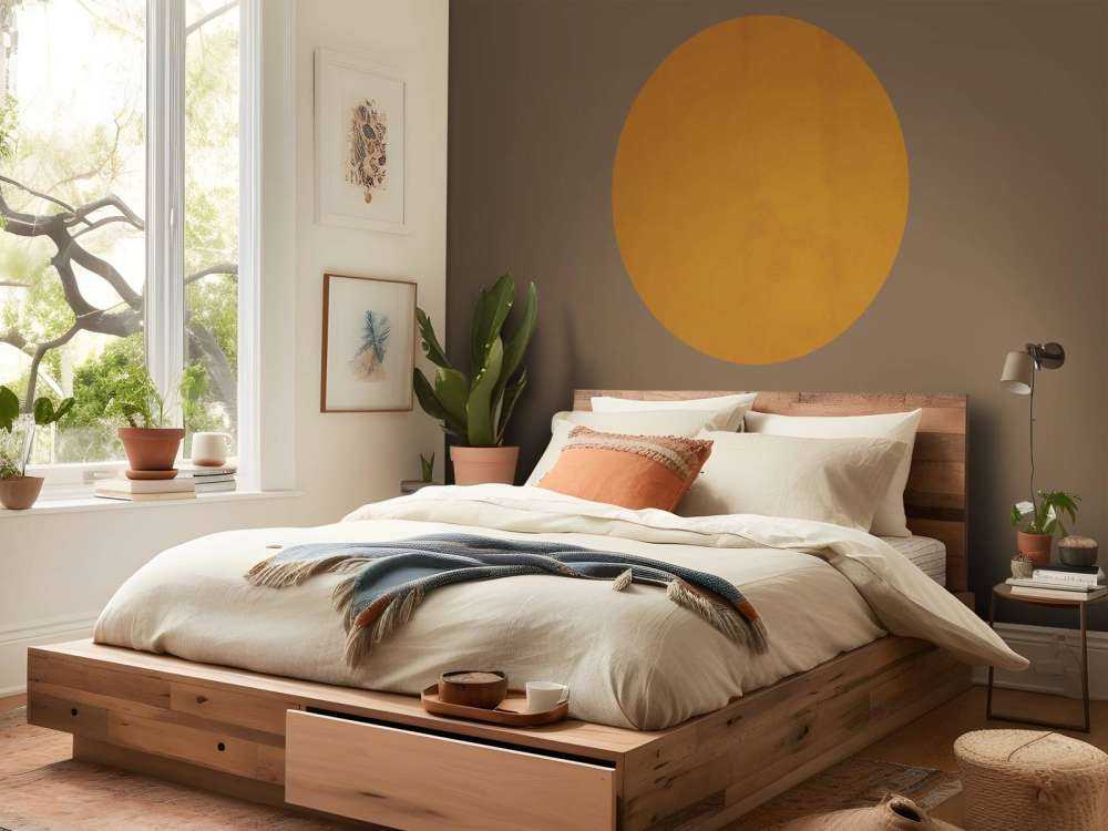 Orangefarbener Beton
