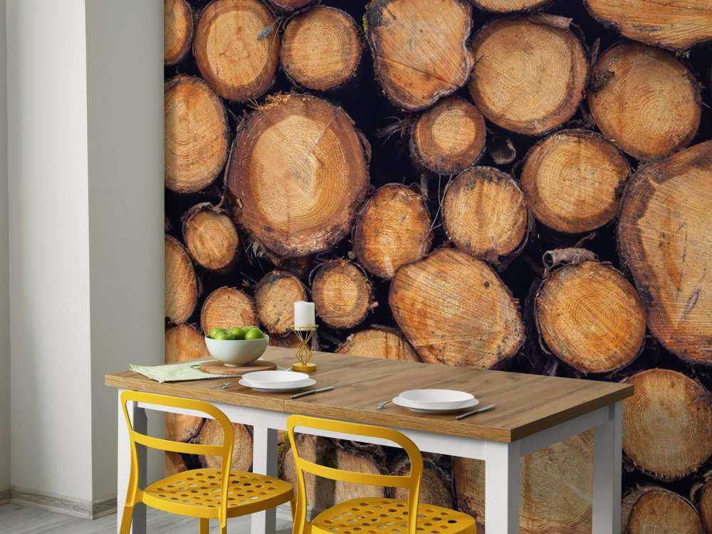 Gehacktes Holz