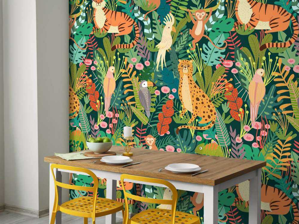 Bunte Tiere Muster