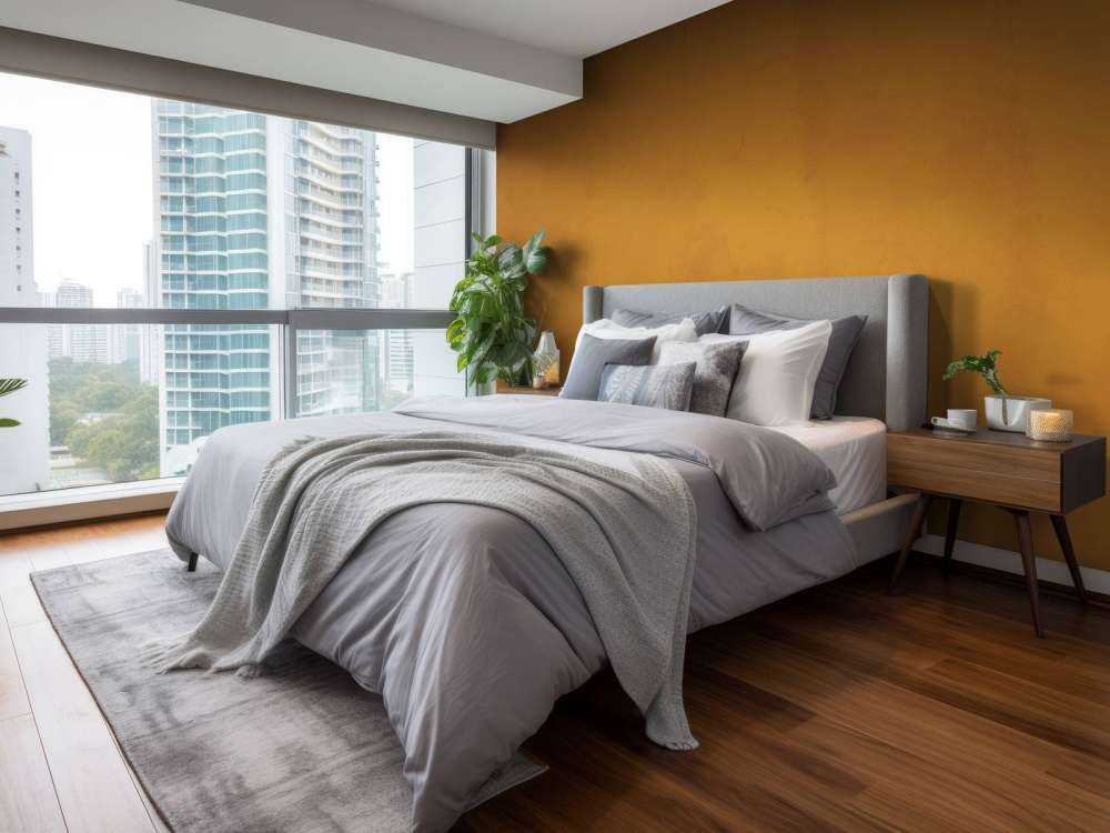 Orange farbener Beton