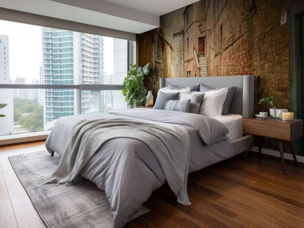 Schmale gewölbte Straße