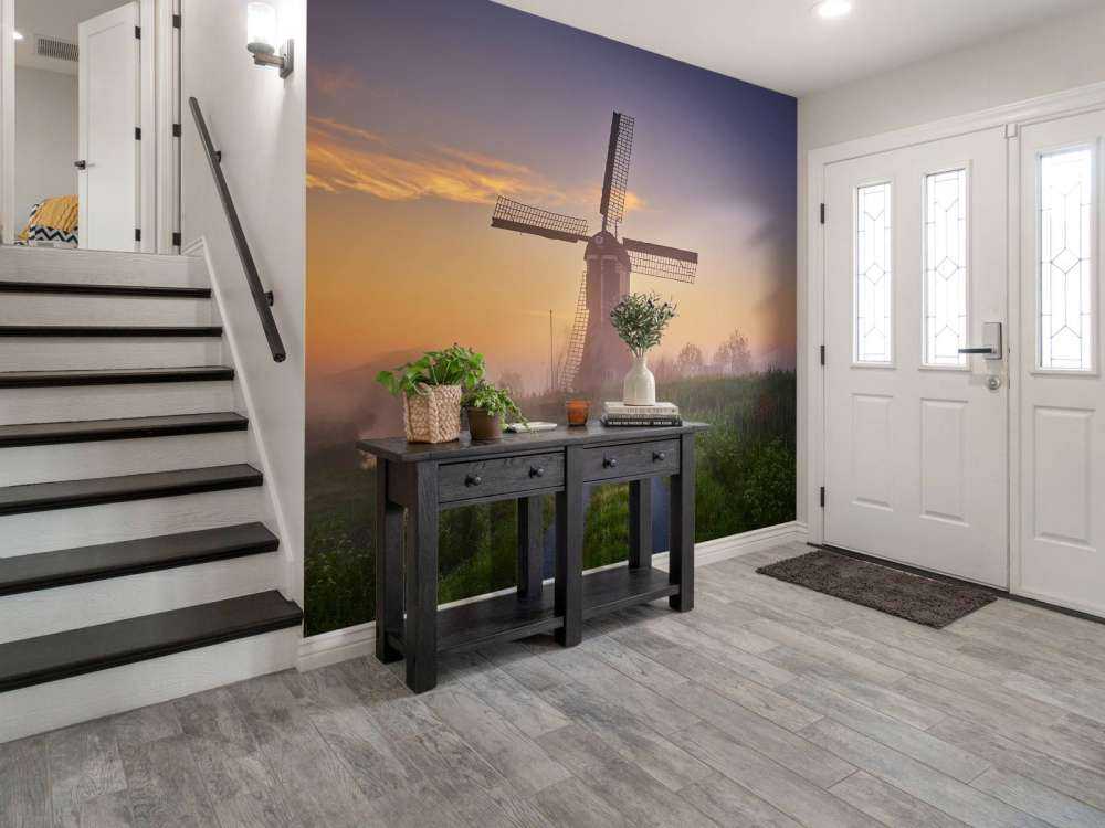 Mühle bei Sonnenaufgang