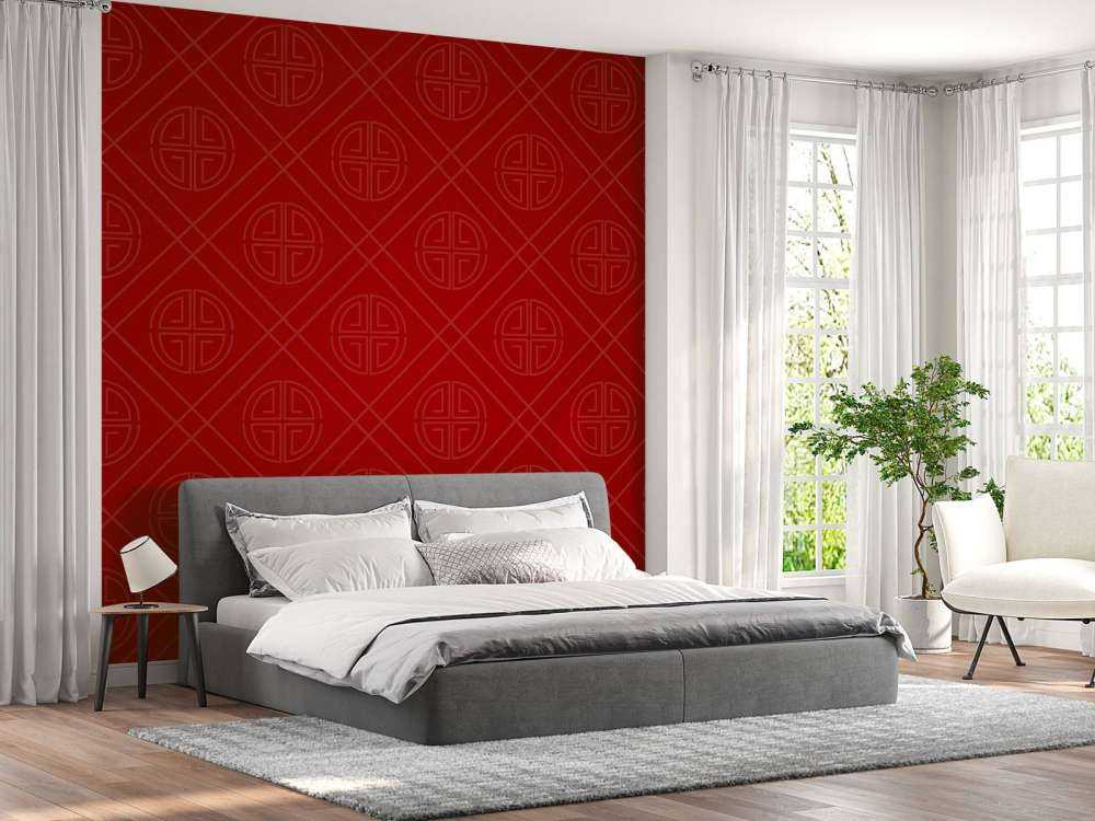 Rotes chinesisches Muster