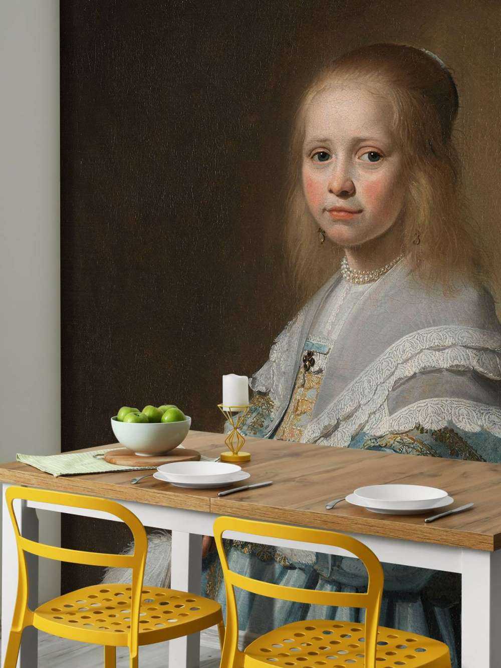Portrait eines Mädchens im Blau